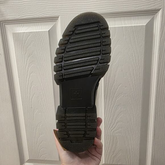 Dr. Martens Black Leather Audrick T-Bar Platform Mary Jane Loafers Size 10 - Picture 10 of 12